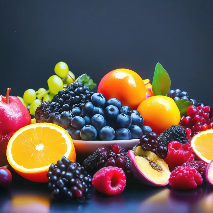 Фон с фруктами