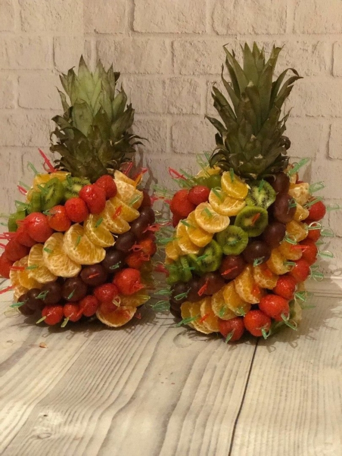 Пальма из фруктов