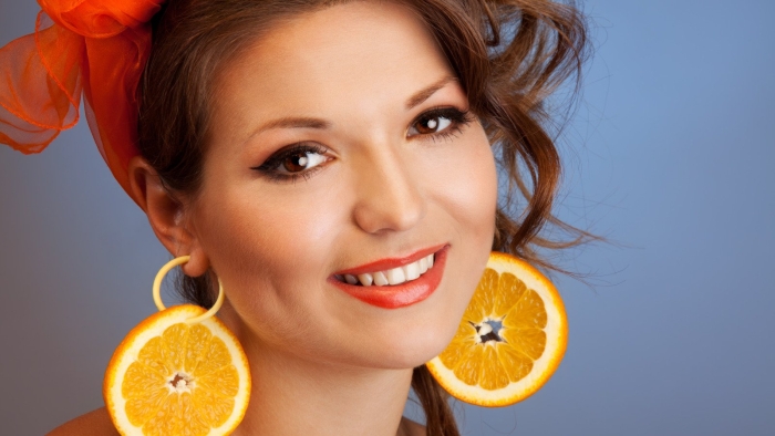 Фотосессия с апельсинами