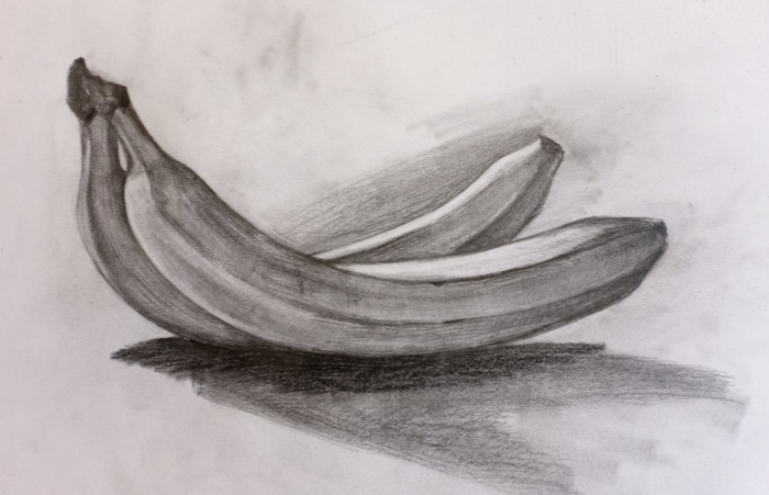 Банан карандашом