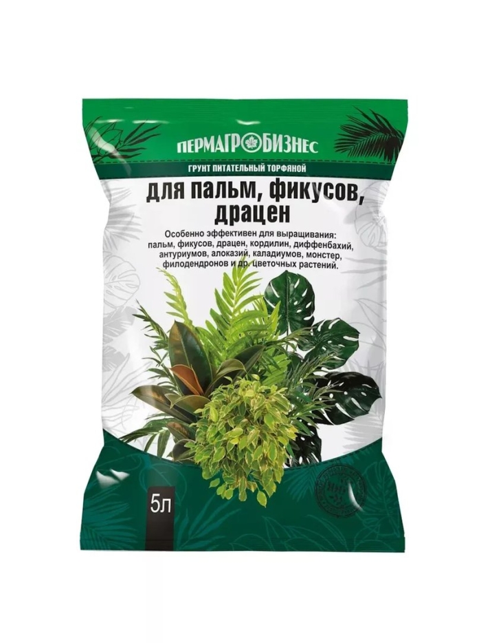 Грунт для пальм и фикусов 5 л  пермагробизнес