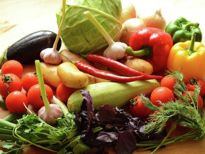 Сырые овощи