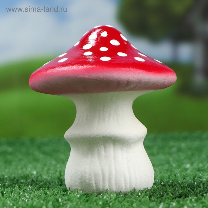 Садовая фигура мухомор