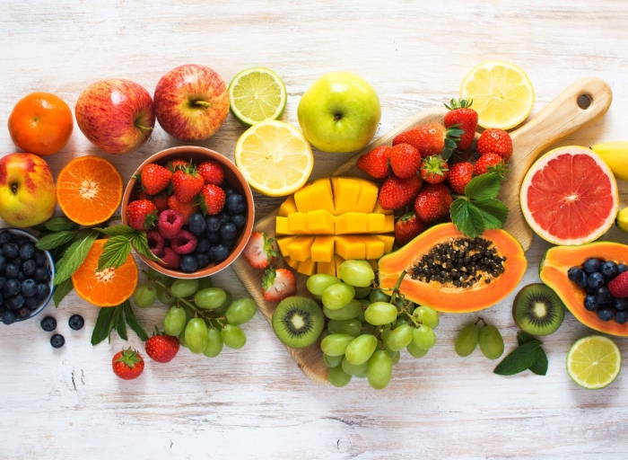 Фон с фруктами