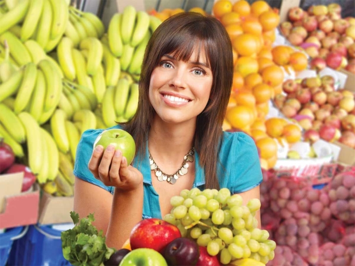 Продавец овощей и фруктов