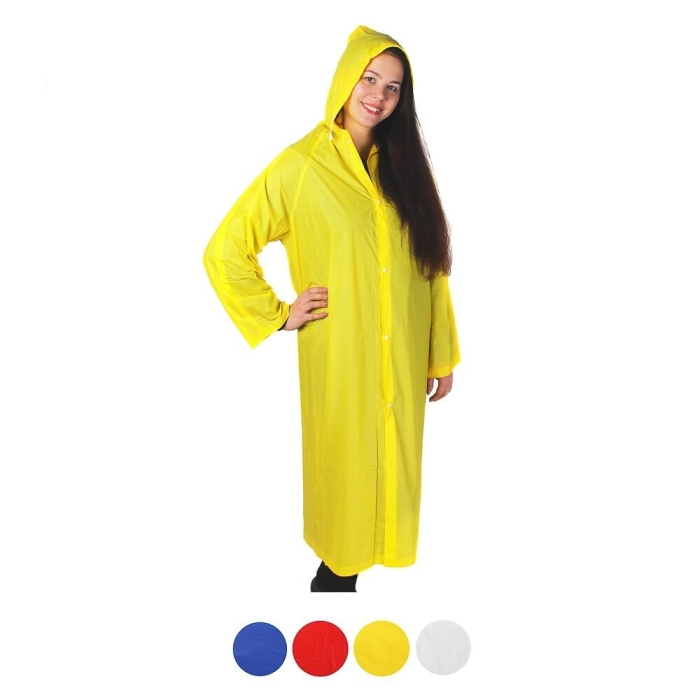 Дождевик с капюшоном плащ женский