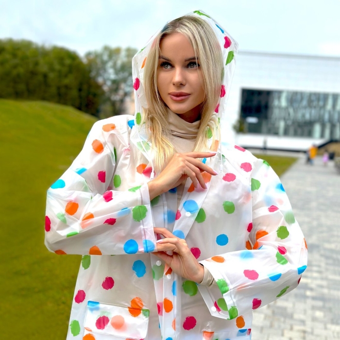 Плащ дождевик прозрачный