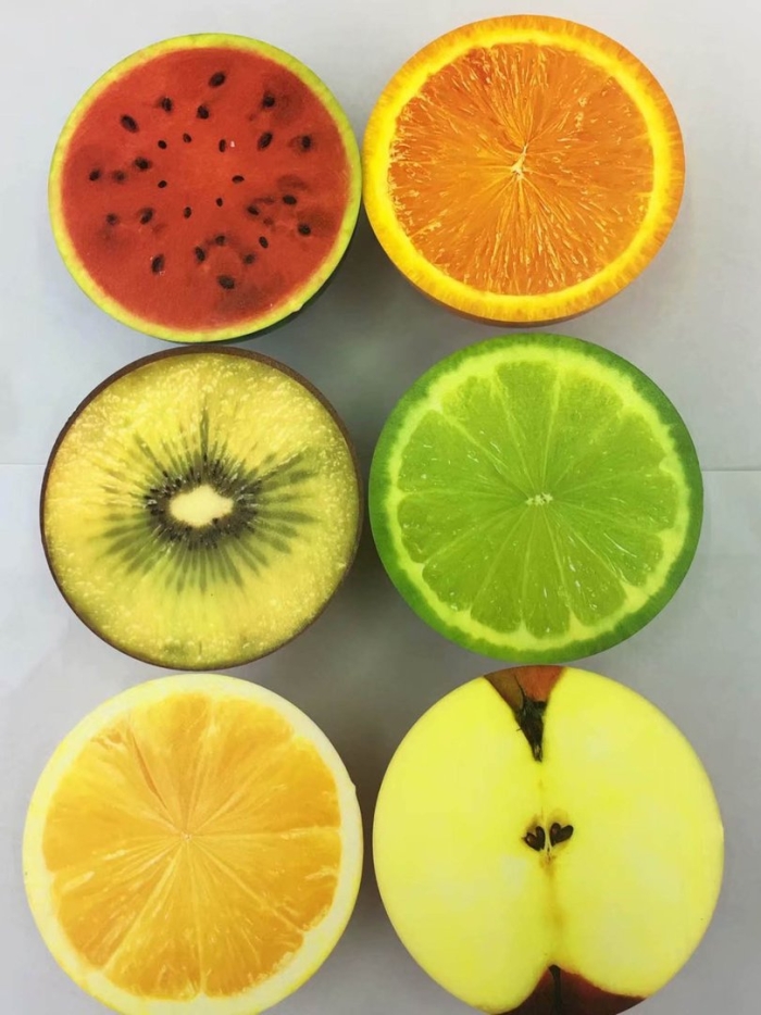 Половинки фрукты