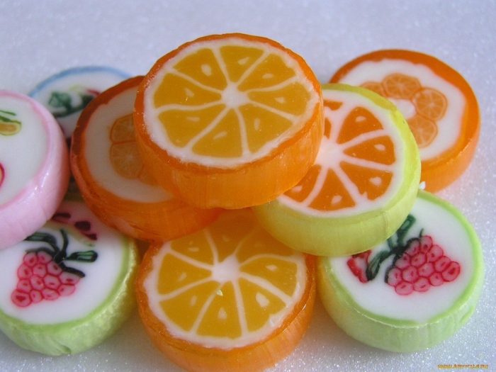 Конфеты леденцы фруктовые