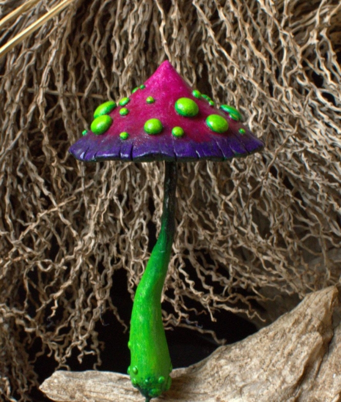 Гриб из полимерной глины