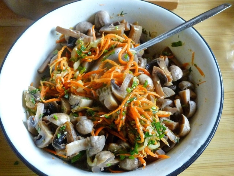 Грибы по корейски