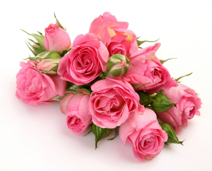 Букет розовые розы