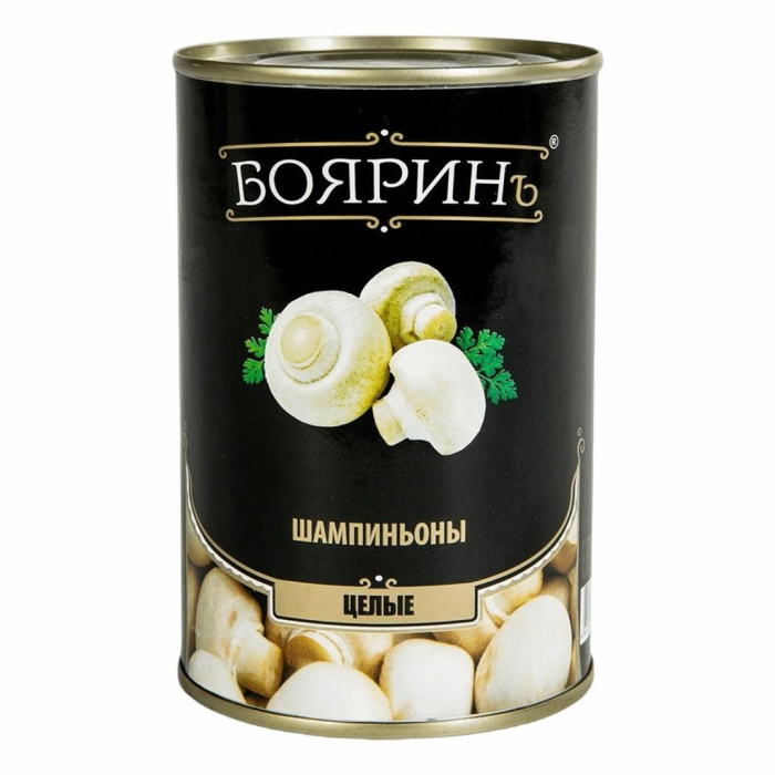 Шампиньоны целые бояринъ 425мл