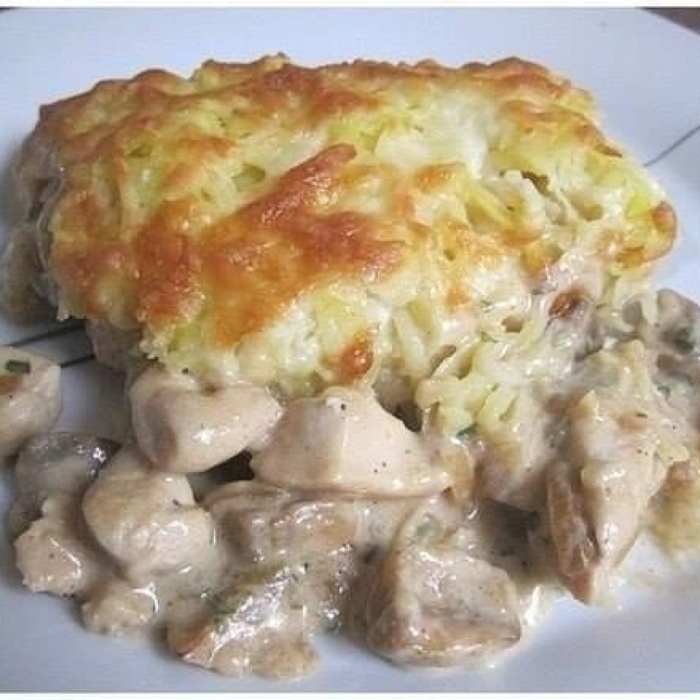 Курица с грибами