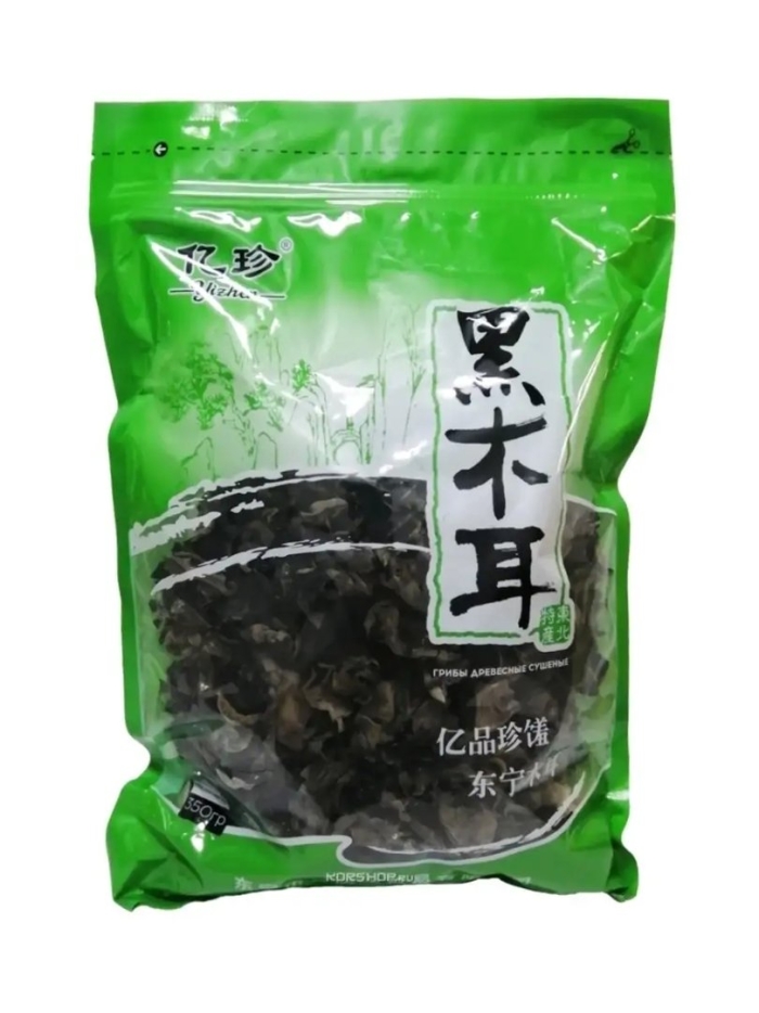 Грибы древесные сушеные муэр китай 250 гр