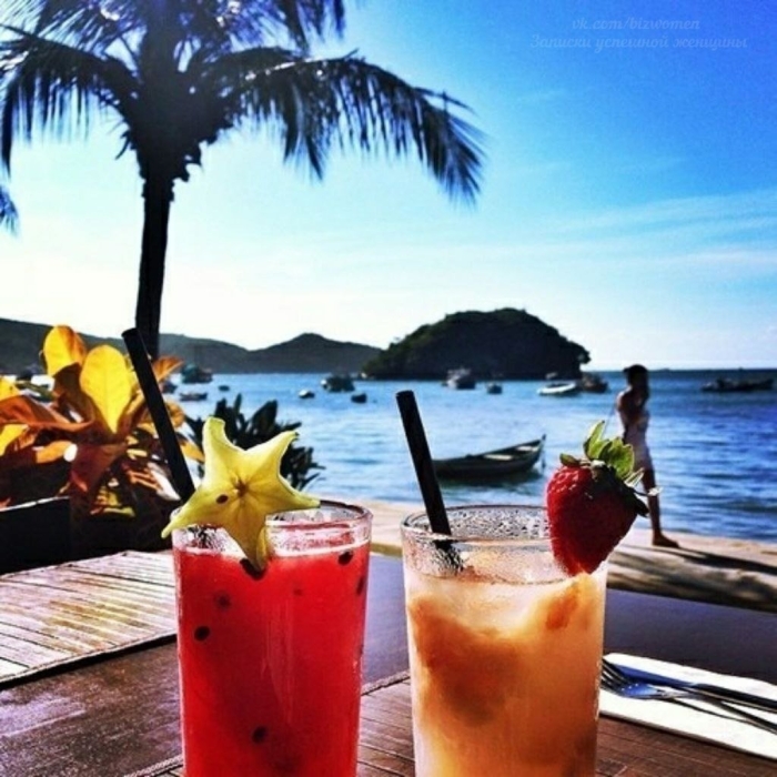 Красивые коктейли