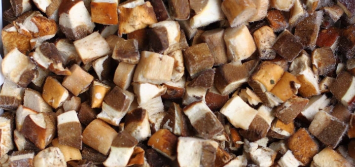 Грибы подосиновик кубик с/м