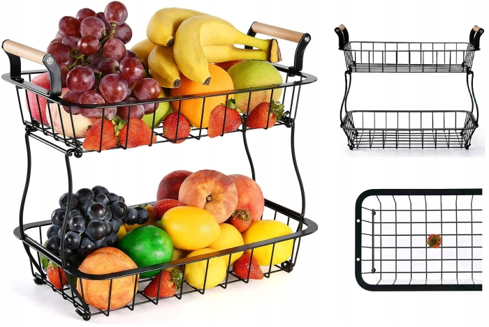 Металлическая корзина для фруктов