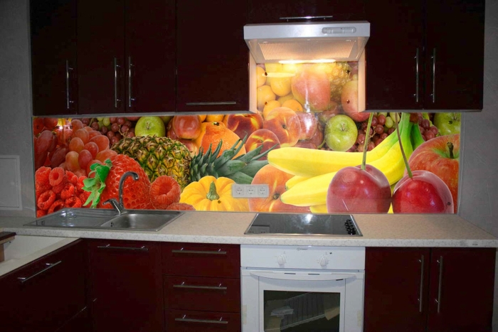 Фартук для кухни фрукты