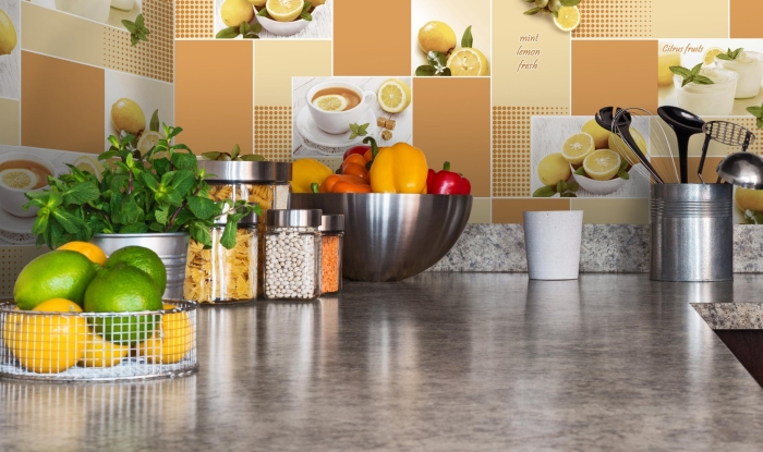 Обои виниловые на бумажной основе для кухни