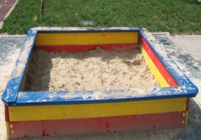 Песочница в детском саду