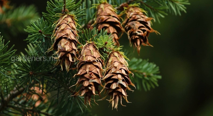 Лжетсуга мензиса хвоя