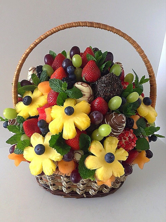 Цветочно-фруктовые композиции