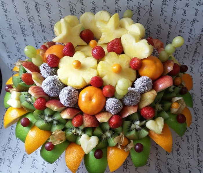 Фруктовый букет карвинг