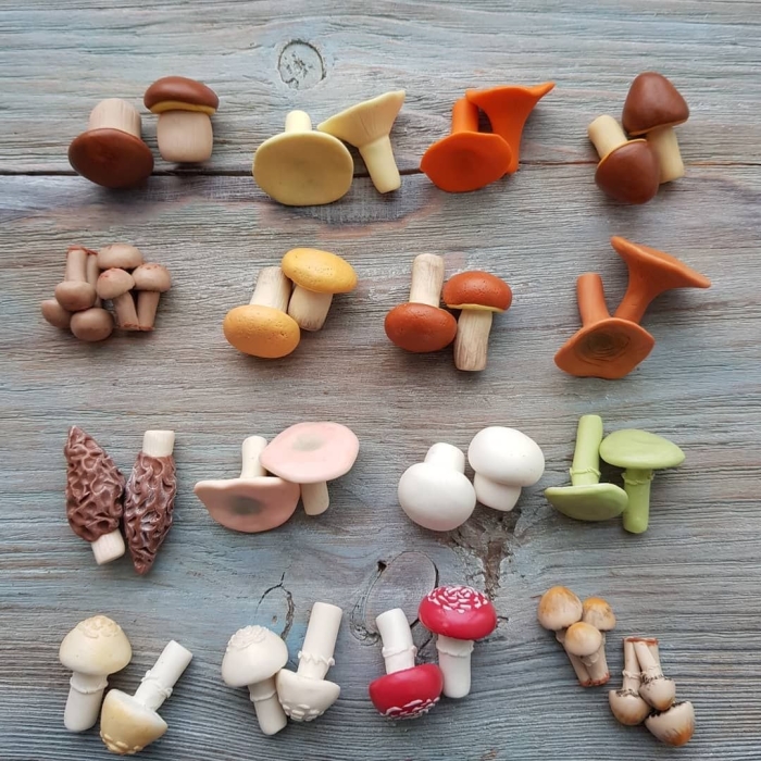 Гриб из полимерной глины