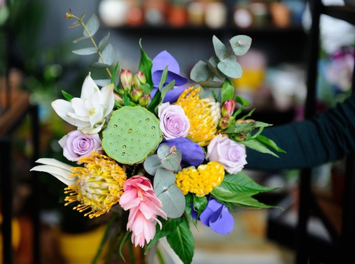 Букет из экзотических цветов