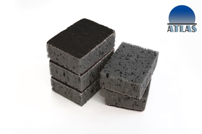 Губки для мытья посуды черные