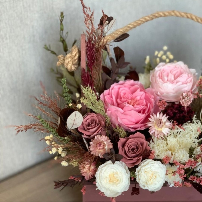 Композиции из стабилизированных цветов