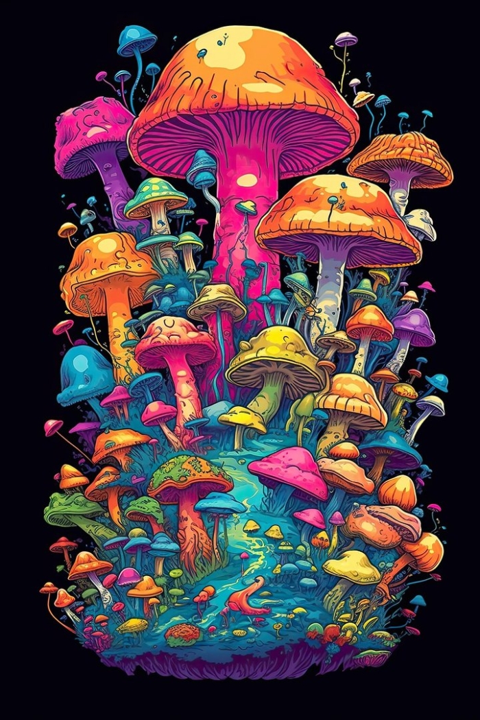 Psychedelic mushroom