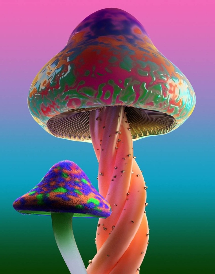 Гриб псилоцибин арт