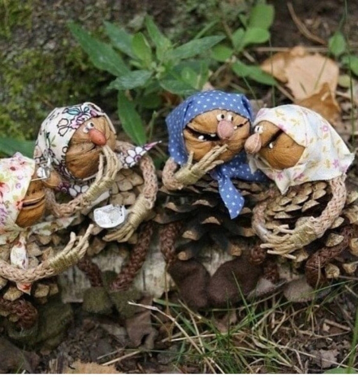 Из природного материала поделки