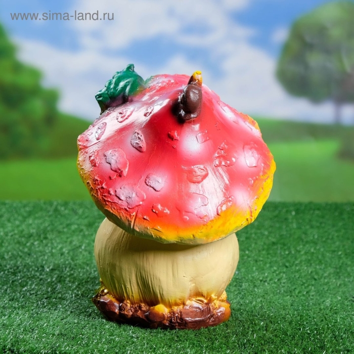 Фигурка гриб с лягушкой