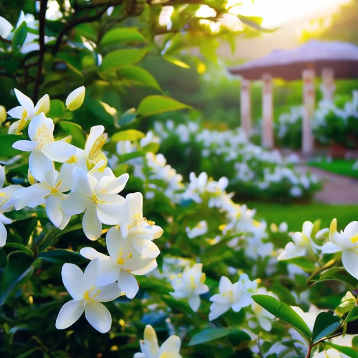 Жасмин цветки