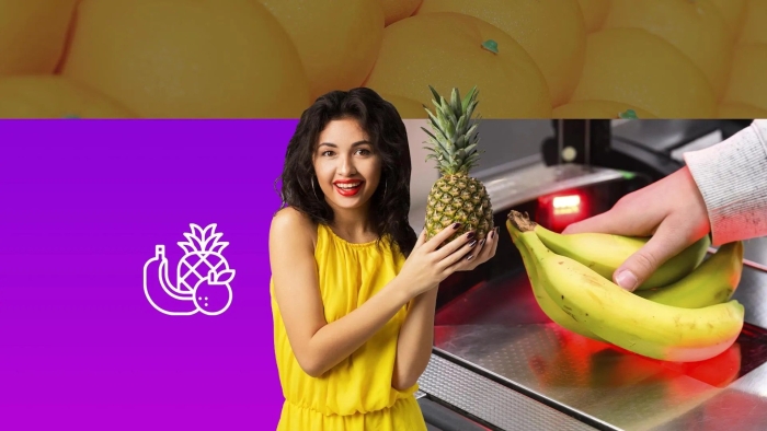 Девушка с фруктами