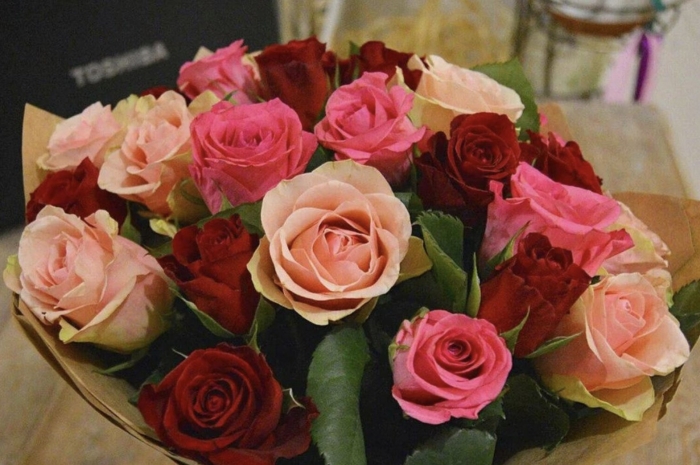 Букет цветов дома