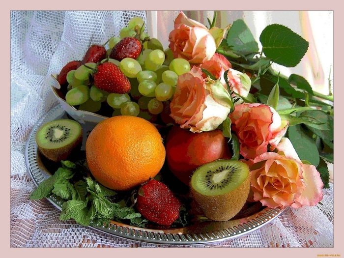 Открытки с фруктами