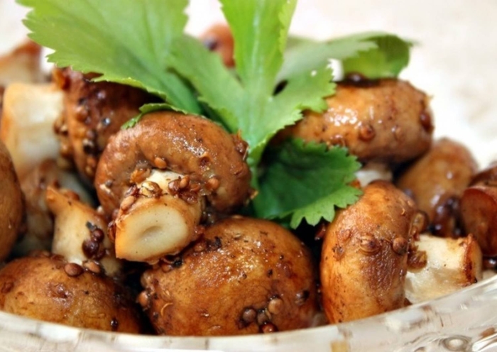 Шампиньоны жареные