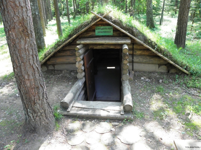 Партизанская землянка