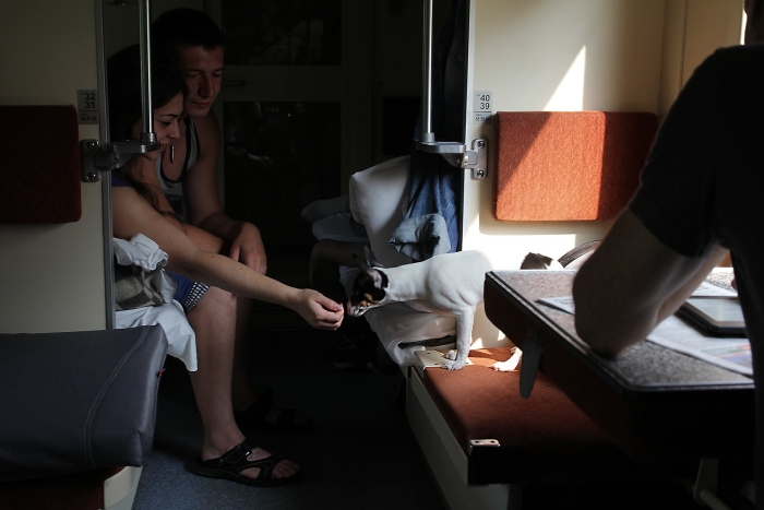 В плацкартном вагоне