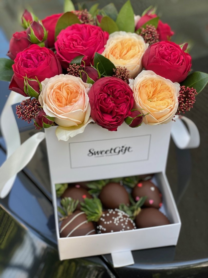 Букет в коробочке