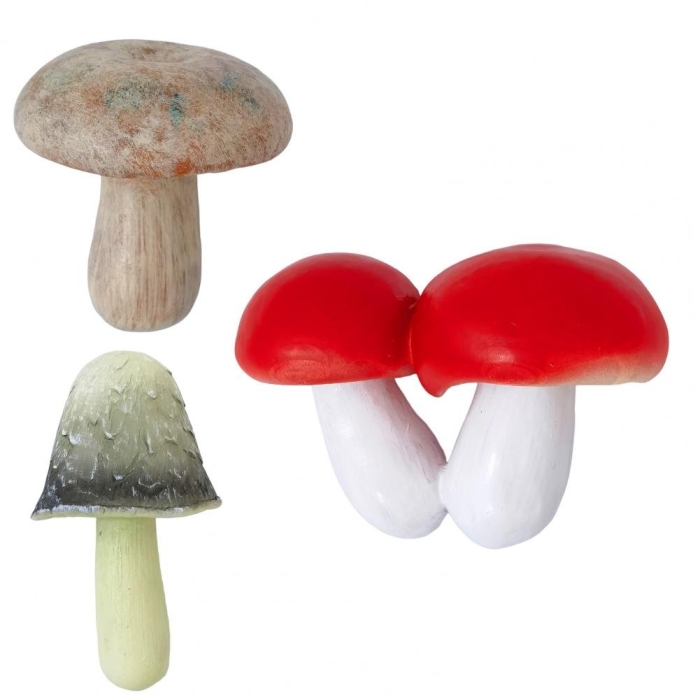 Пластиковые грибы