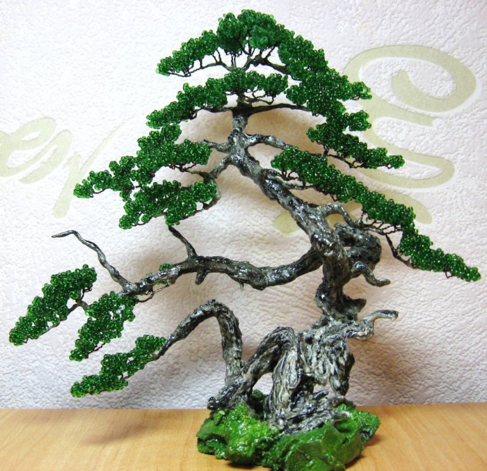 Дерево бонсай из бисера