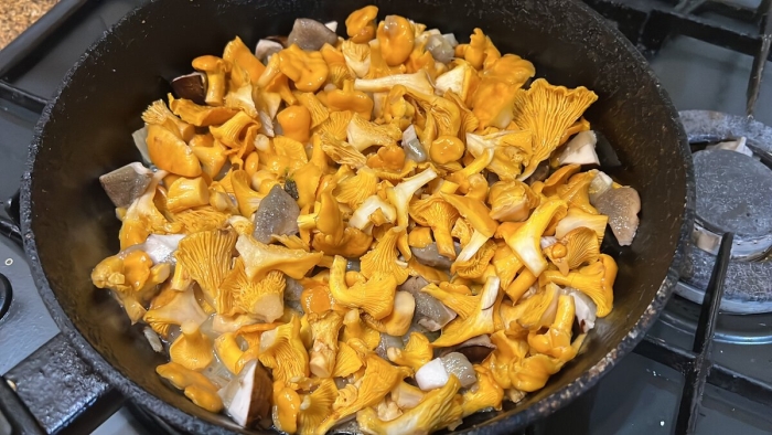 Лисички жареные