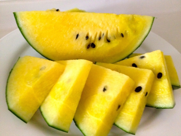 Жёлтый арбуз голден грейс