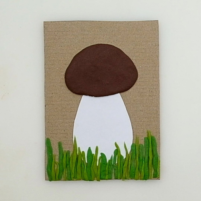 Аппликация гриб