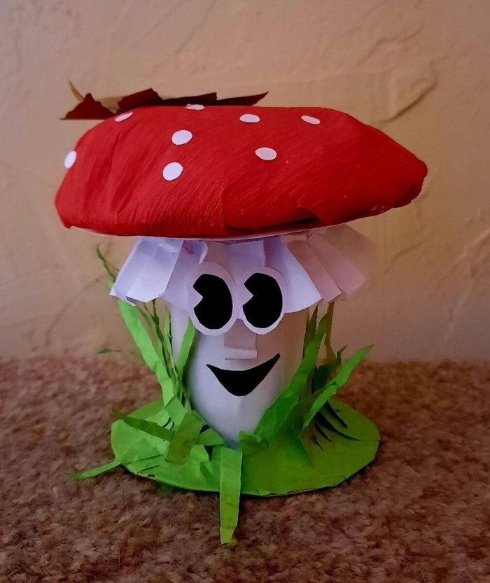 Поделка мухомор